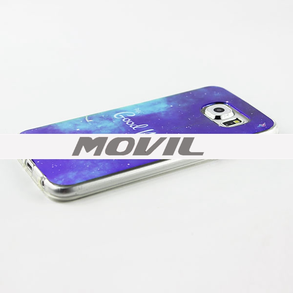 NP-2462 IMD suave TPU azul Ray caja para Samsung S6-1